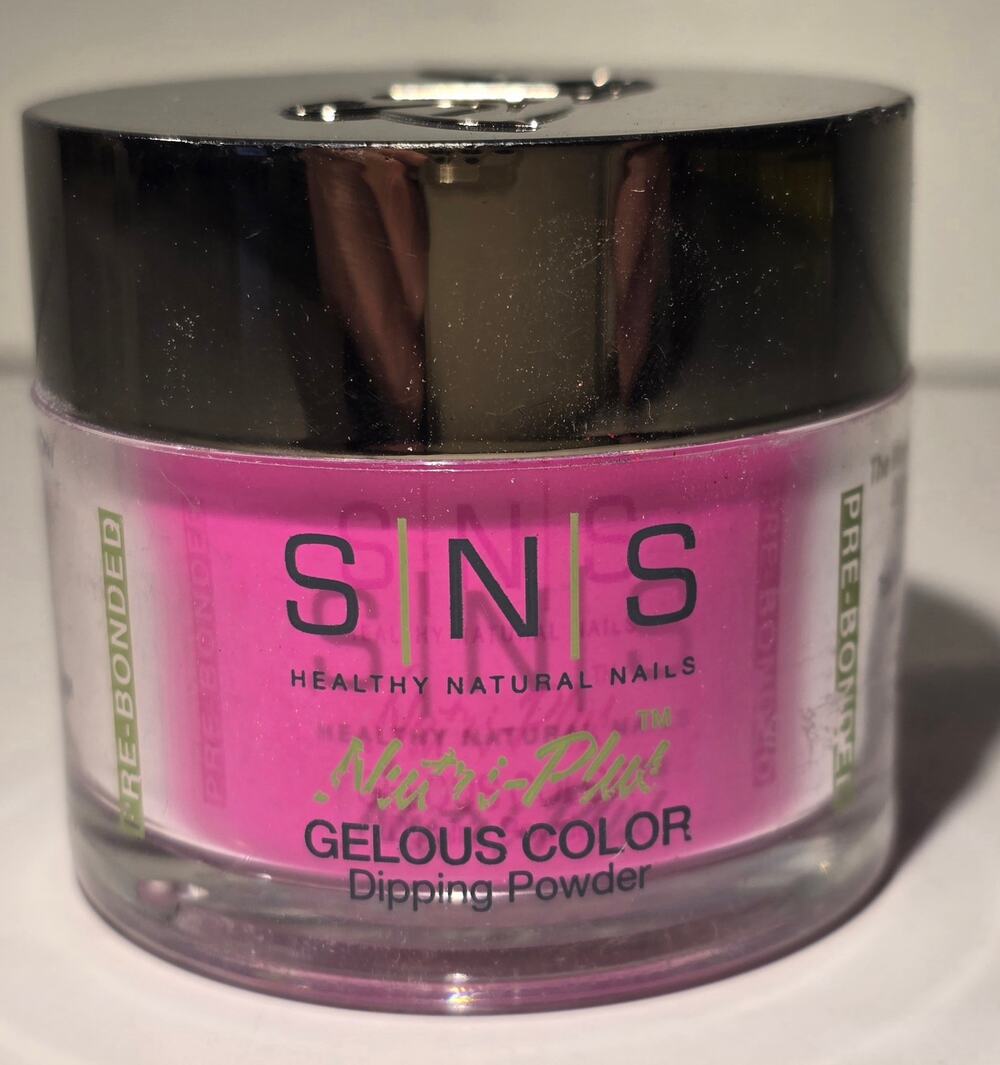 SNS Nutri-Plus Gelous Color Dipping Powder Beach Hair 398 Pink 1.5 Oz